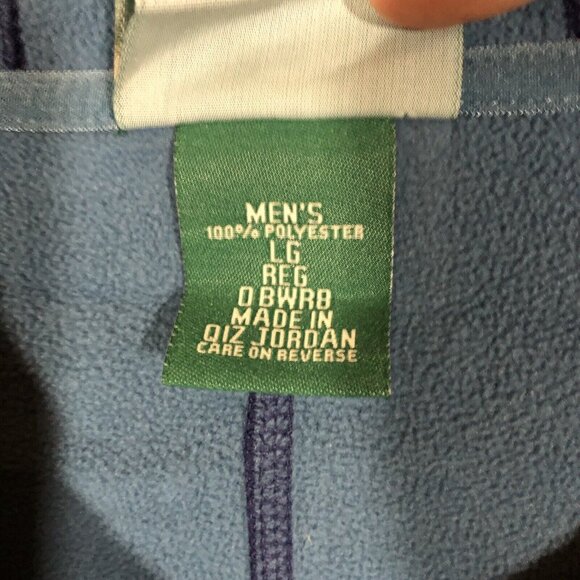 L.L. Bean Polartec Full Zip Fleece Jacket Mens Size Large Windblock Outdoors - Picture 8 of 11